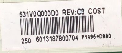 MAIN PARA SMART TV TOSHIBA / NUMERO DE PARTE 631V0Q000D0 / VTV-L55736 REV:1 / 6013187800704 / F1495+D990 / DISPLAY ST6461D12-6 VER.2.1 / MODELO 55LF621U21 - Imagen 3